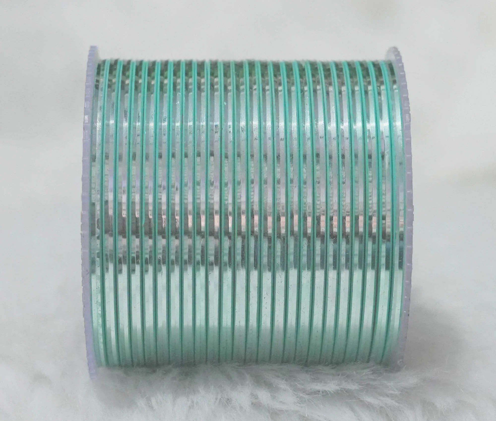 Surf Maroon Color Glossy Metal Bangle for Women & Girls (Pack of 24) - The Golden Cascade